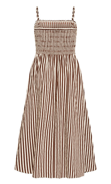 Jolie Geo Maxi Dress - ivory