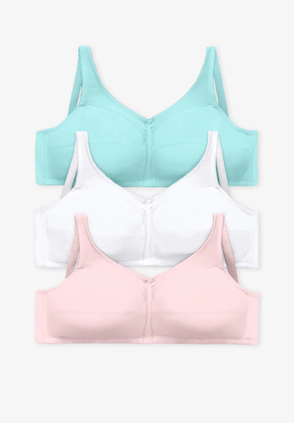 3-Pack Cotton Wireless Bra