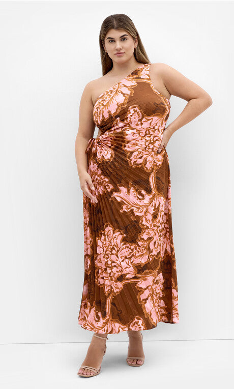 Alice Bloom Maxi Dress - rust