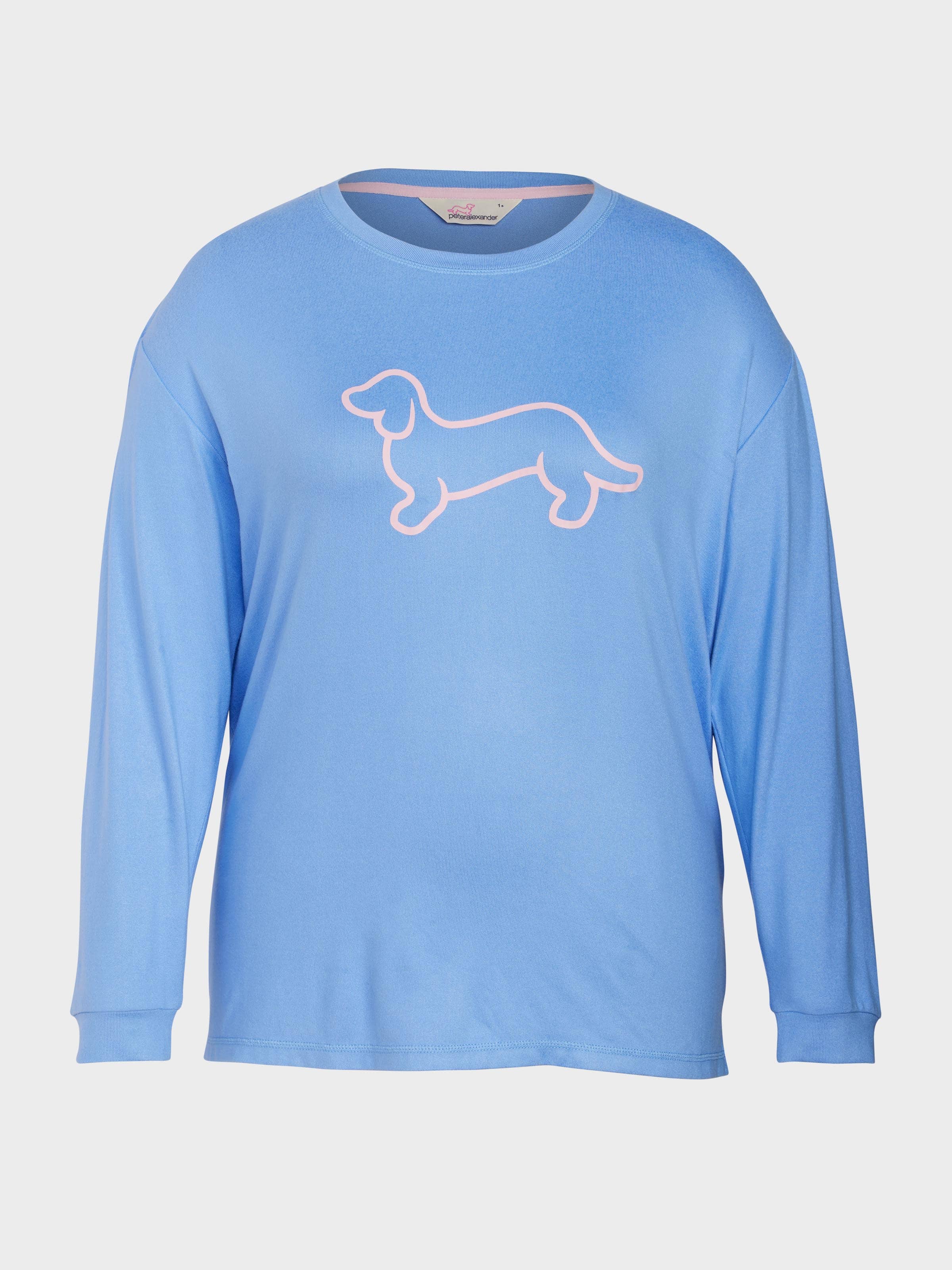 P.A. Plus Blue Logo Plush Sweater