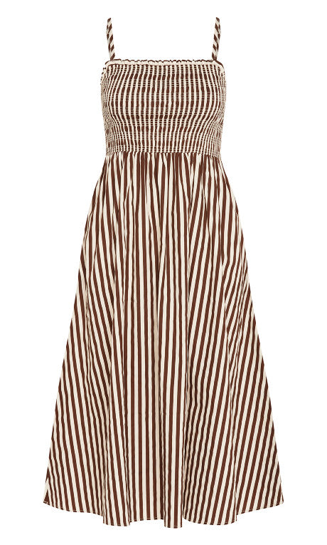Jolie Geo Maxi Dress - ivory