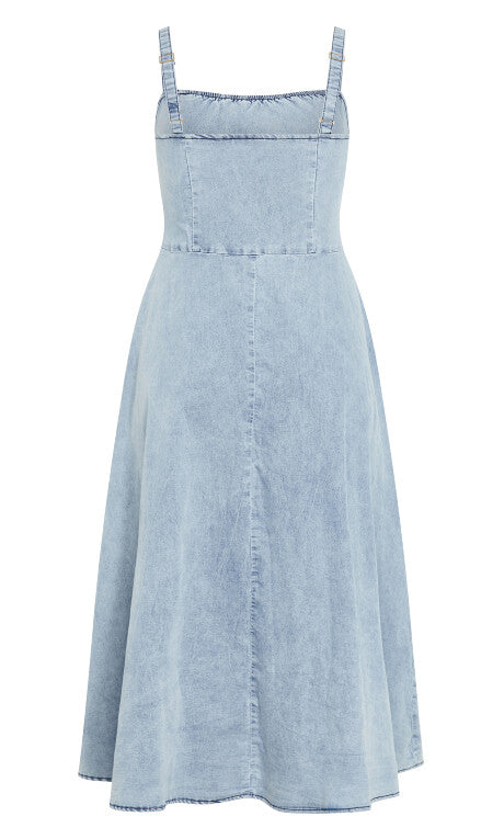 Denim Corset Dress - light denim