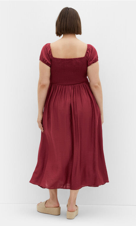 Abbigail Split Maxi Dress - blue