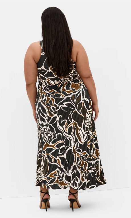 Alice Print Maxi Dress - mono print