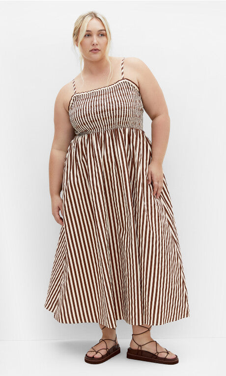Jolie Geo Maxi Dress - ivory