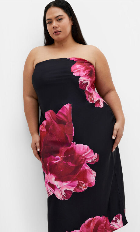 Amari Print Dress - ivory