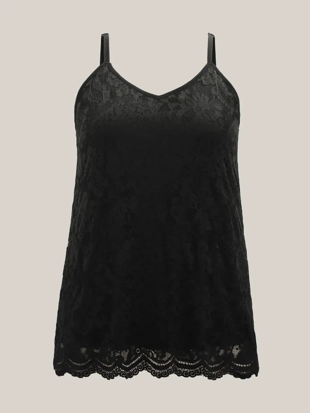 Floral Lace Lined Tank Top