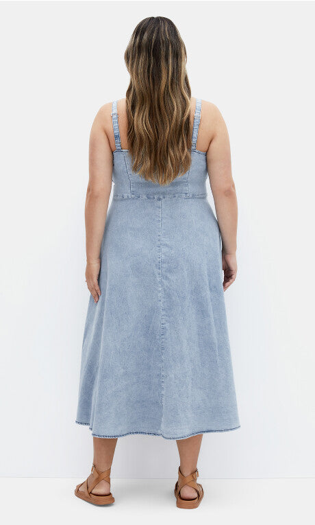 Denim Corset Dress - light denim