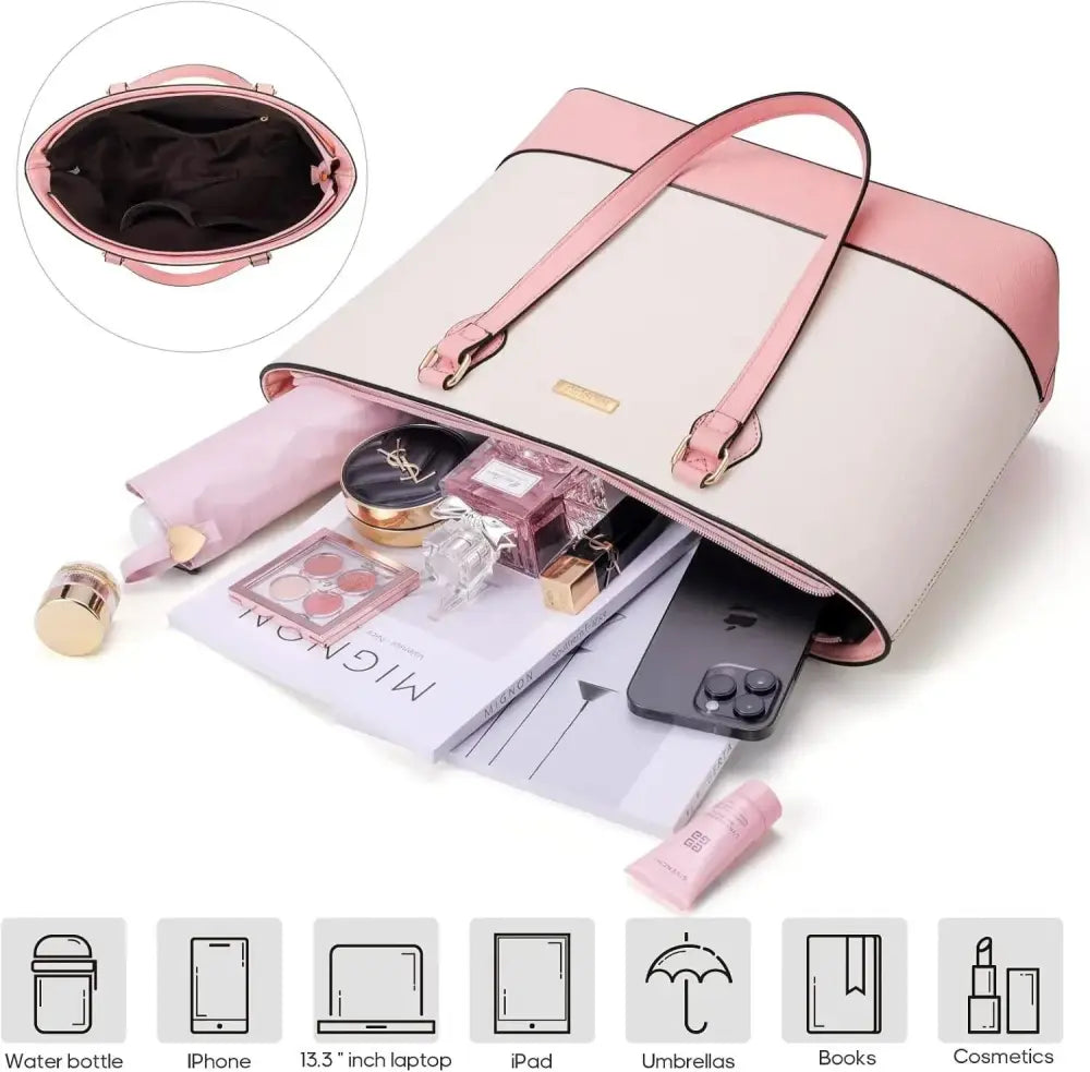 4PCS Women Fashion Handbags Purses Wallet Tote Shoulder Bags