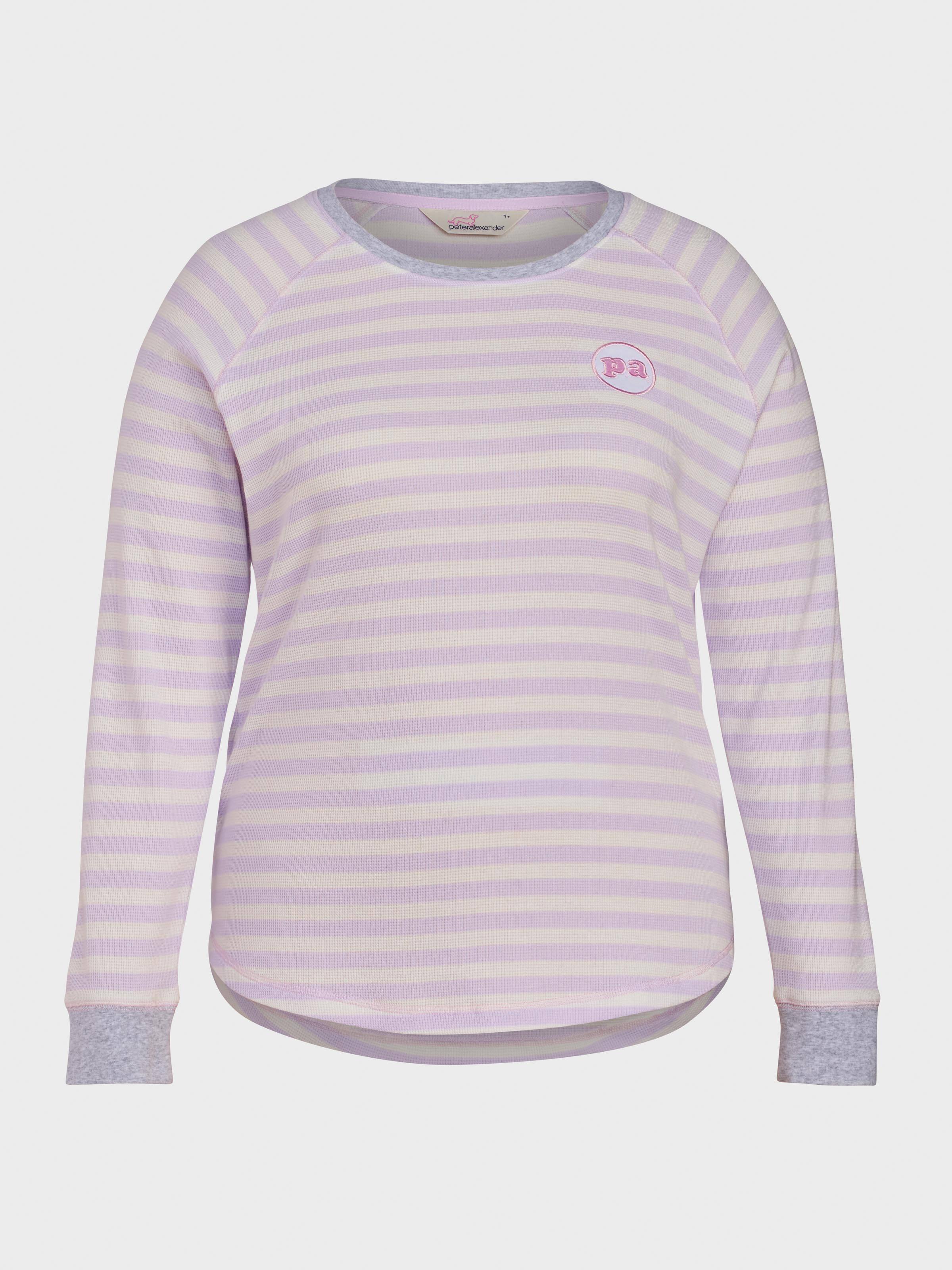 P.A. Plus Lilac Waffle Top