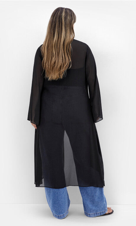 Remi Longline Jacket - black