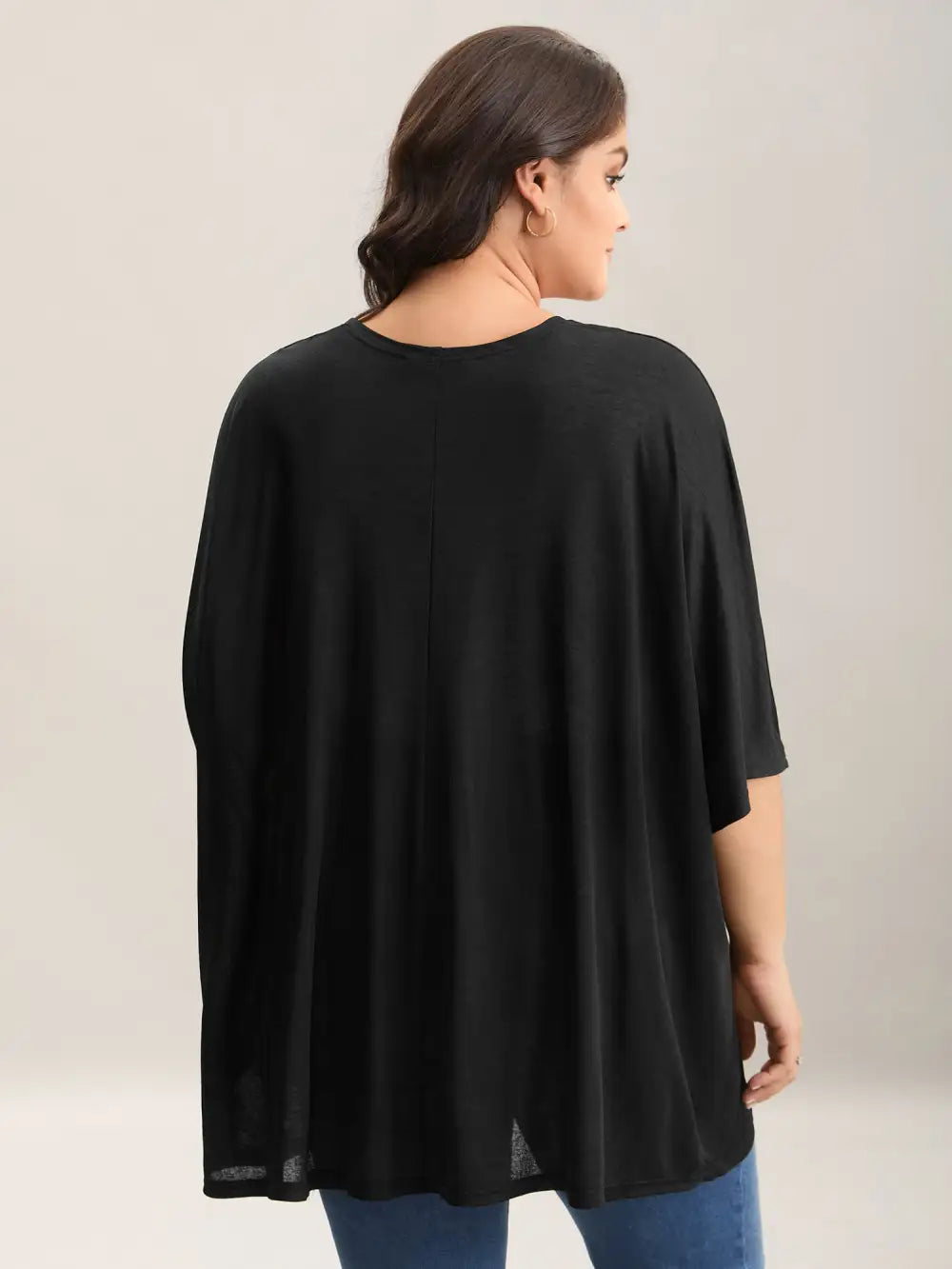 Sheer Textured Open Front Kimono