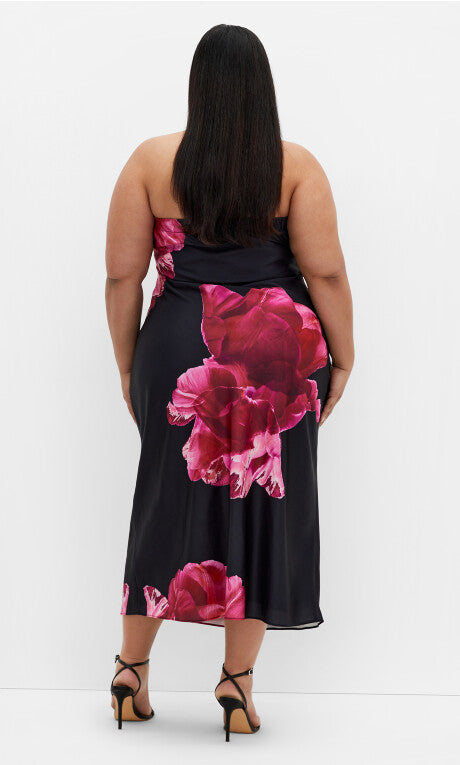 Amari Print Dress - ivory