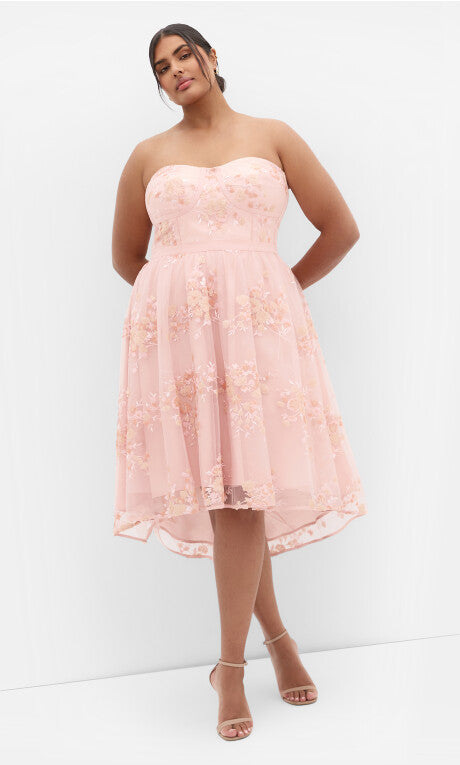 Ambrosia Strapless Tulle Dress - black