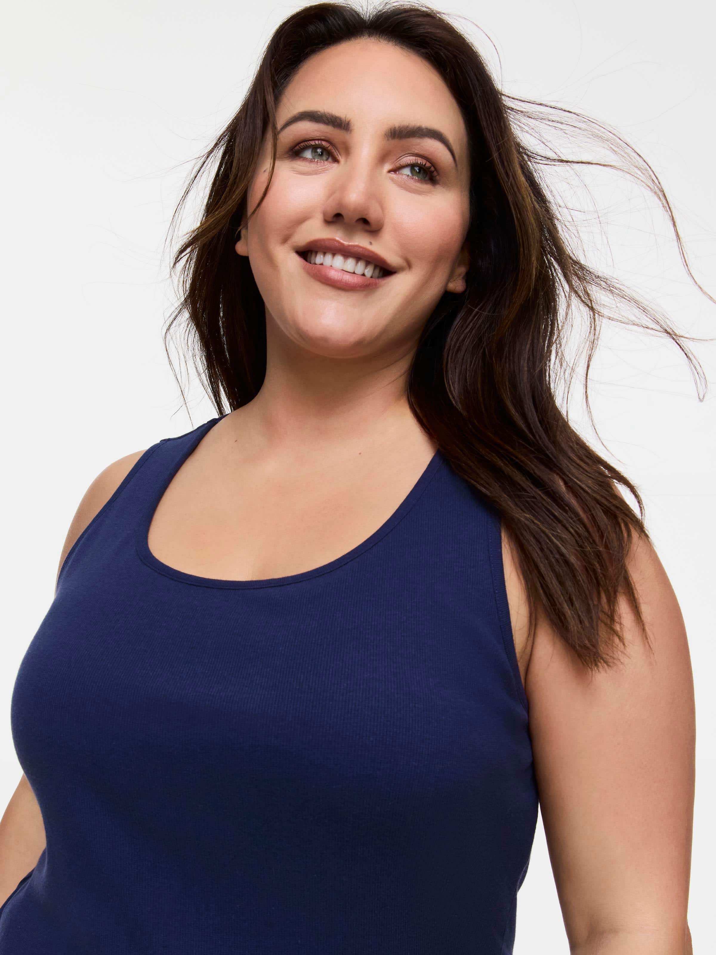 P.A. Plus Classic Tank With Shelf Bra