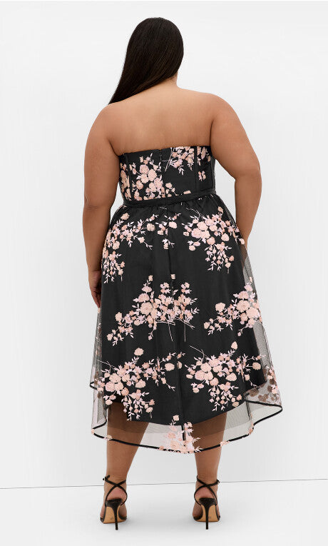 Ambrosia Strapless Tulle Dress - black